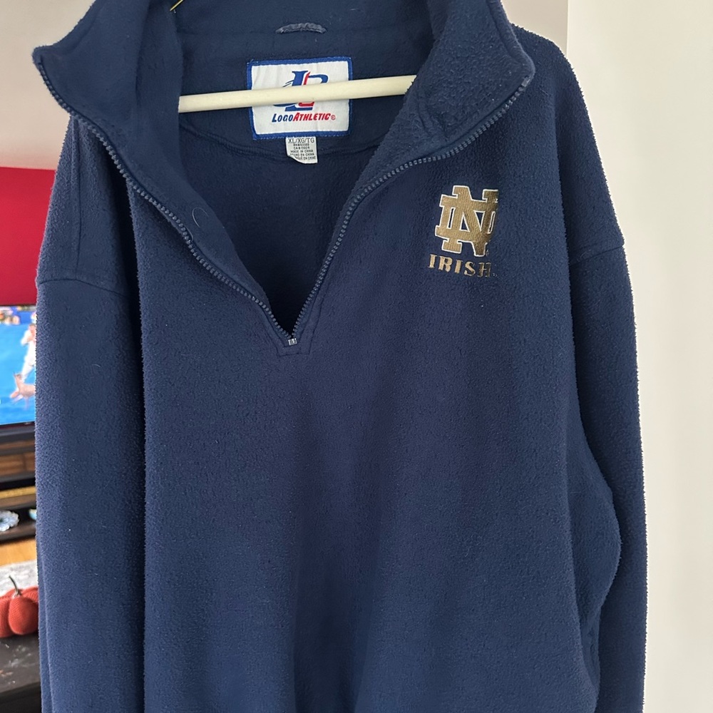 Vintage Notre Dame 90s Logo Athletic fleece